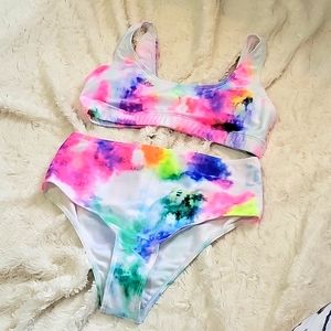 NWOT Shein TieDye Bikini Sz L